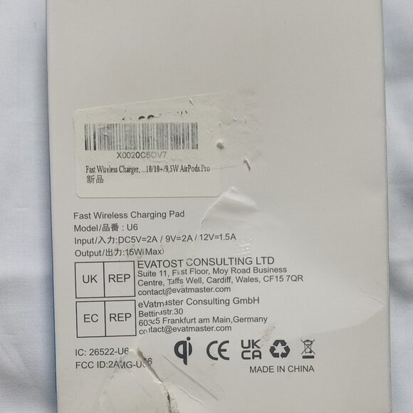 NANAMI U6 Super Fast Wireless Charger for Samsung, iPhone, Charging Pad w/Cable - Picture 5 of 5